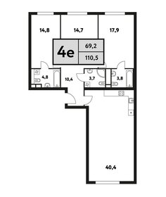 80,3 м², 3-комнатная квартира 34 239 692 ₽ - изображение 24