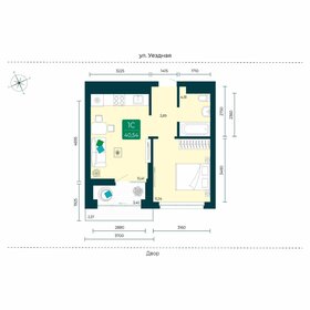 40,5 м², 1-комнатная квартира 5 200 000 ₽ - изображение 1
