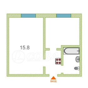 15,4 м², комната 2 100 000 ₽ - изображение 14