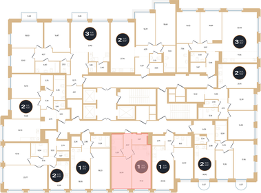 60,8 м², 1-комнатные апартаменты 11 990 000 ₽ - изображение 13