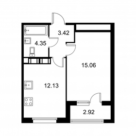 36,4 м², 1-комнатная квартира 5 755 940 ₽ - изображение 41