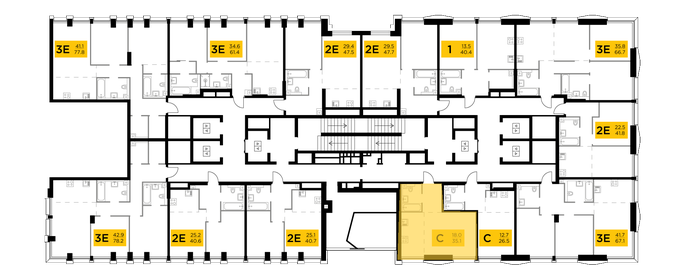 14,6 м², апартаменты-студия 4 380 000 ₽ - изображение 118