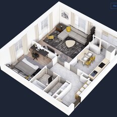 Квартира 63,7 м², 2-комнатная - изображение 3
