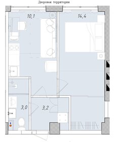 Квартира 30,7 м², 1-комнатная - изображение 1