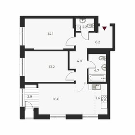 Квартира 68,4 м², 3-комнатная - изображение 1