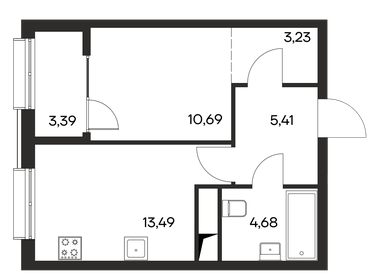 43,6 м², 1-комнатная квартира 5 500 000 ₽ - изображение 93