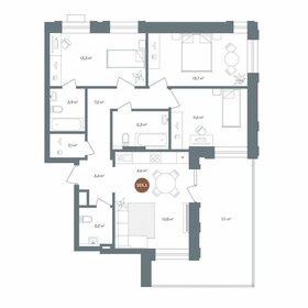 Квартира 88,4 м², 4-комнатная - изображение 1