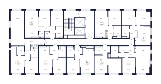 52,1 м², 1-комнатная квартира 6 900 000 ₽ - изображение 33
