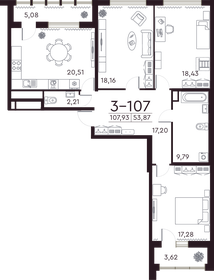 86,5 м², 3-комнатная квартира 64 000 000 ₽ - изображение 101