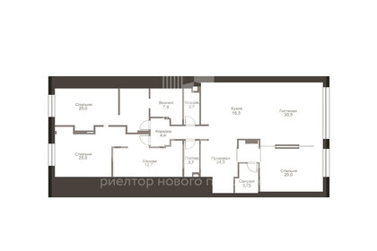 Квартира 186 м², 4-комнатная - изображение 2