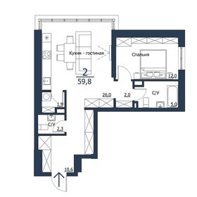 61,9 м², 2-комнатная квартира 8 700 000 ₽ - изображение 121