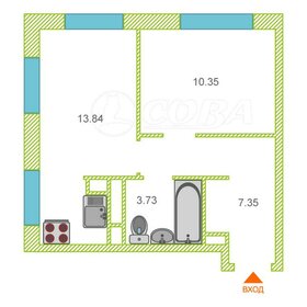 Квартира 36 м², 1-комнатная - изображение 1