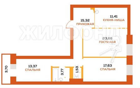 81,3 м², 3-комнатная квартира 12 200 000 ₽ - изображение 60