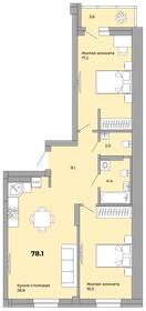 75,6 м², 2-комнатная квартира 8 846 370 ₽ - изображение 15
