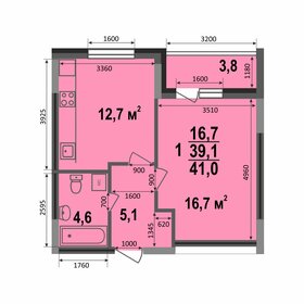 Квартира 41 м², 1-комнатная - изображение 1