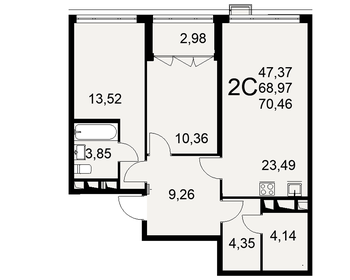 65,3 м², 2-комнатная квартира 7 640 000 ₽ - изображение 50