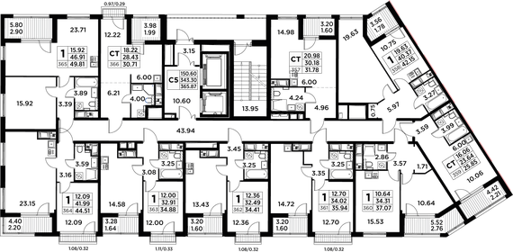 42,2 м², 1-комнатная квартира 13 109 999 ₽ - изображение 29