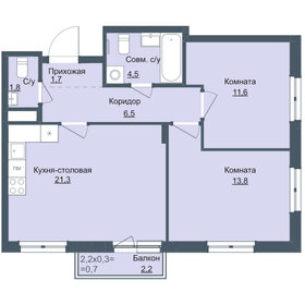 65 м², 3-комнатная квартира 4 850 000 ₽ - изображение 46