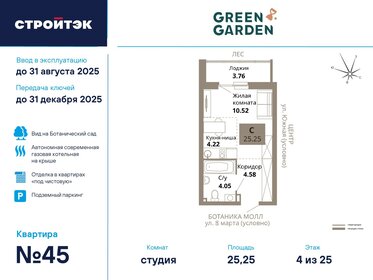 Квартира 25,3 м², студия - изображение 1