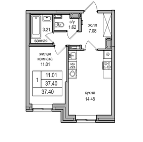 35 м², 1-комнатная квартира 5 990 000 ₽ - изображение 80