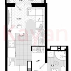 Квартира 24,1 м², студия - изображение 5