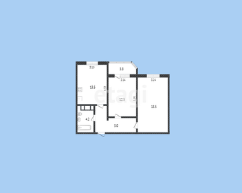 69 м², 2-комнатная квартира 5 900 000 ₽ - изображение 42