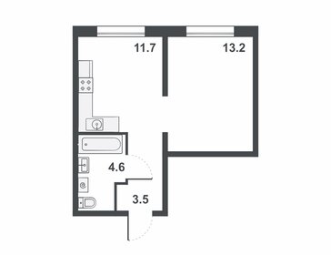 26,9 м², 1-комнатная квартира 1 999 000 ₽ - изображение 60