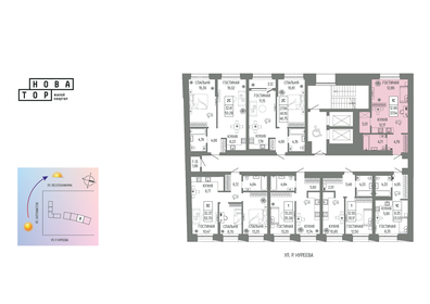62,4 м², 3-комнатная квартира 3 800 000 ₽ - изображение 61