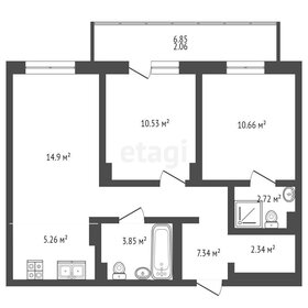 Квартира 59,7 м², 3-комнатная - изображение 3