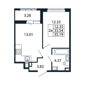 33 м², 2-комнатная квартира 8 495 000 ₽ - изображение 93