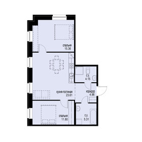 62,3 м², 2-комнатная квартира 17 248 790 ₽ - изображение 15