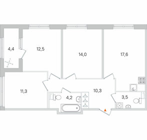 71,6 м², 3-комнатная квартира 11 501 000 ₽ - изображение 116