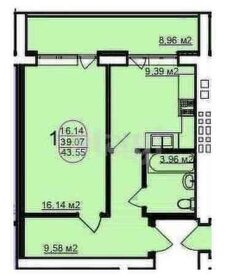 41,2 м², 1-комнатная квартира 4 250 000 ₽ - изображение 47