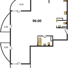 Квартира 96 м², 3-комнатная - изображение 3