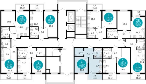 Квартира 33,5 м², 1-комнатная - изображение 2