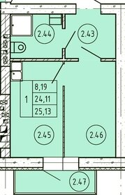 Квартира 25,1 м², студия - изображение 1