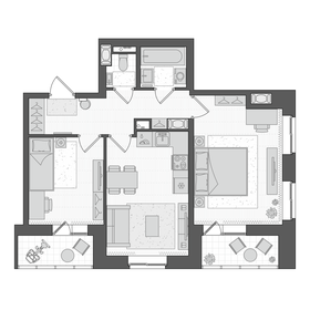 52,7 м², 2-комнатная квартира 11 149 745 ₽ - изображение 20