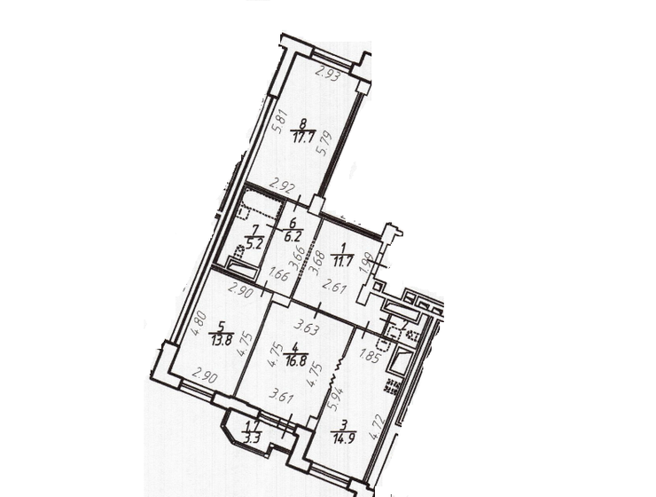 91,3 м², 3-комнатная квартира 18 220 000 ₽ - изображение 1