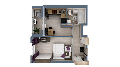 39,3 м², 1-комнатная квартира 3 620 316 ₽ - изображение 60