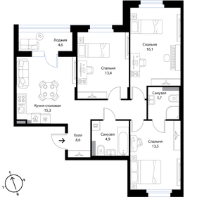 69,8 м², 4-комнатная квартира 11 866 000 ₽ - изображение 41