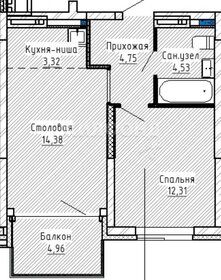 Квартира 44,3 м², 2-комнатная - изображение 1