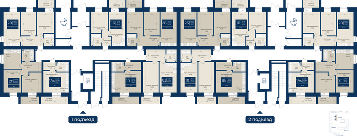 30,5 м², 1-комнатная квартира 4 700 000 ₽ - изображение 67