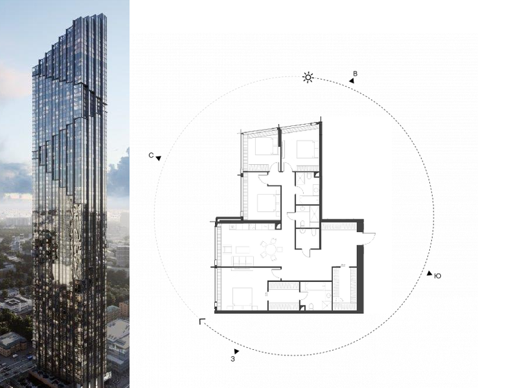 167,5 м², 4-комнатная квартира 126 361 928 ₽ - изображение 1