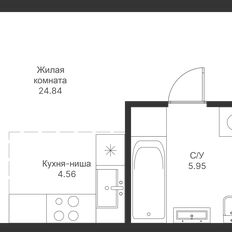 Квартира 39,2 м², студия - изображение 3