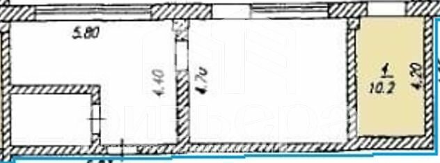 44,3 м², 2-комнатная квартира 33 000 ₽ в месяц - изображение 70