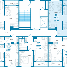 Квартира 83 м², 3-комнатная - изображение 2