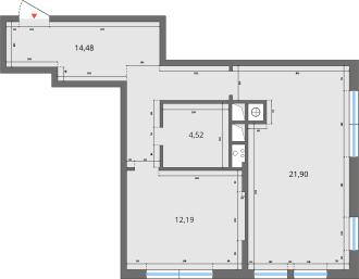 41,2 м², 2-комнатная квартира 2 750 000 ₽ - изображение 75