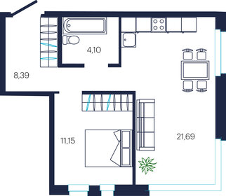 57,2 м², 3-комнатная квартира 6 100 000 ₽ - изображение 92