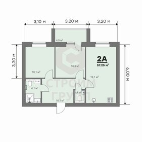 56,5 м², 2-комнатная квартира 5 301 895 ₽ - изображение 26