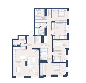 Квартира 178 м², 5-комнатная - изображение 1